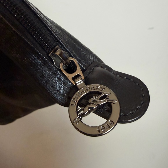 Longchamp Le Pliage Rare Coated Canvas Black Tote Bag – Made in France - Picture 4 of 16